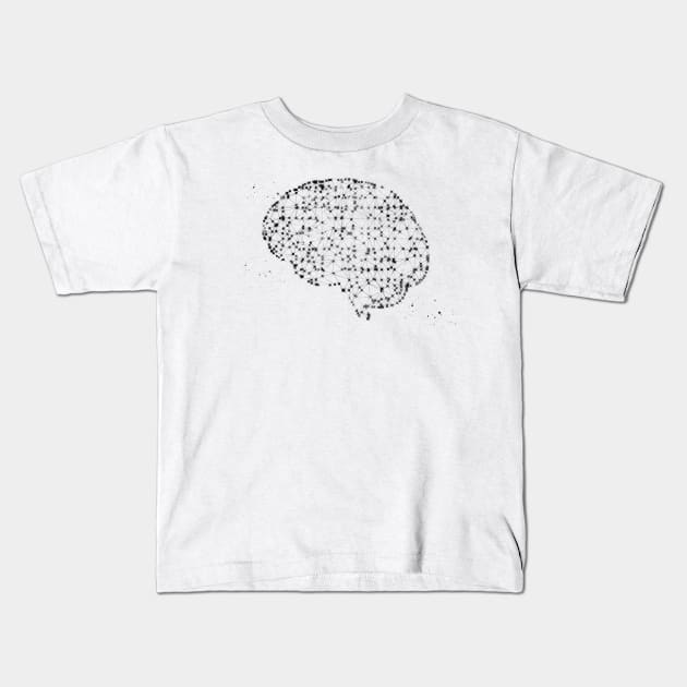 Human brain Kids T-Shirt by erzebeth